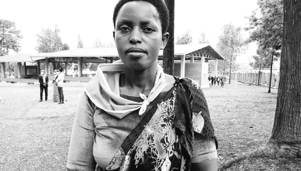 Musabyimana Jeanne warokotse Jenoside yakorewe Abatutsi mu 1994(Ifoto: Manishimwe N)