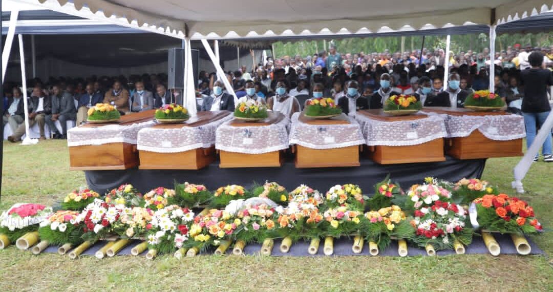 Imibiri 168 yari mu rwibutso rwa Ruharama yimuriwe mu rwibutso rwa Nyarubuye