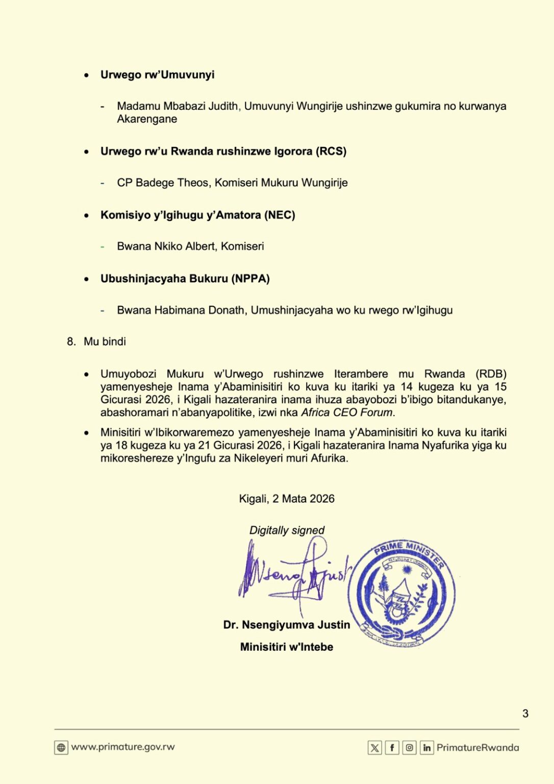 Guverinoma isaba Abanyarwanda kurwanya ingengabitekerezo ya Jenoside ...